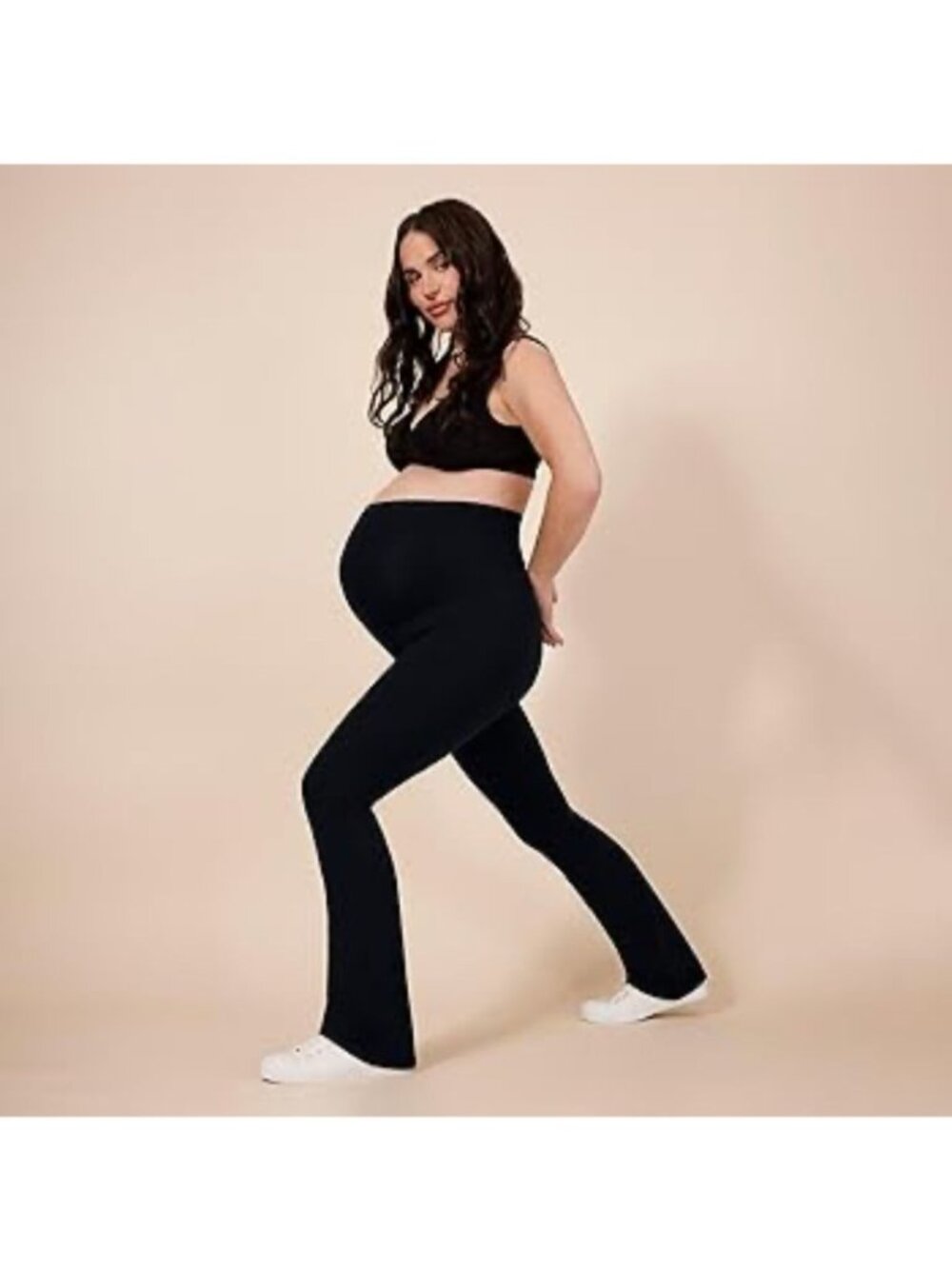 Motherhood Maternity Black Bootcut Yoga Pants L